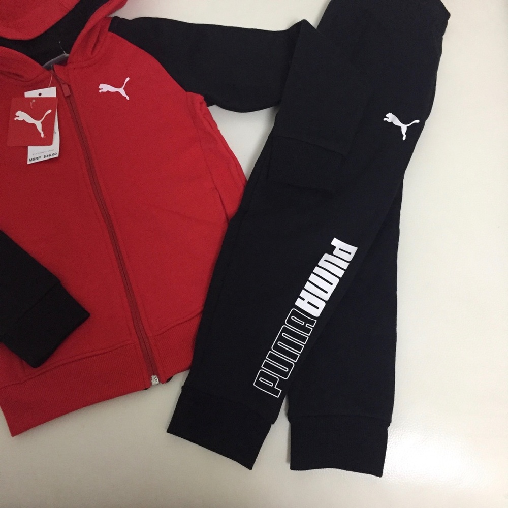 Puma Boy Pants Active Jacket Set - Picture 2 of 7